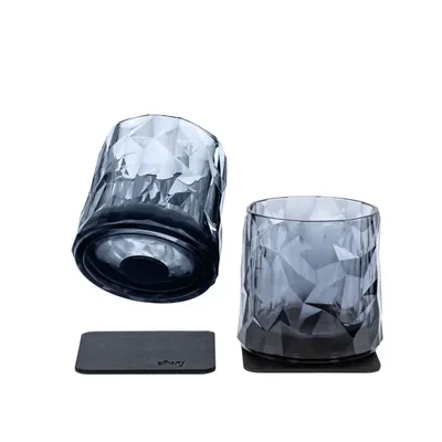 Magnetiska plastglas | TUMBLER GREY