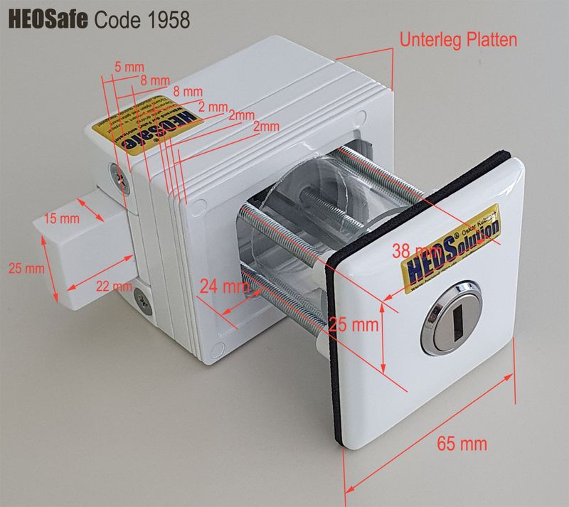 HEOSafe extralås | För ytterluckor, bakre garage och uppbyggda dörrar