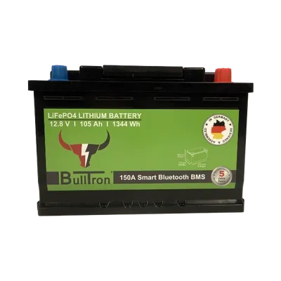 12V 105Ah Polar litiumbatteri med smart BMS