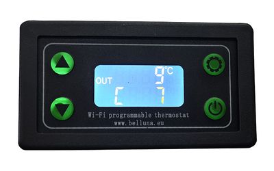 Digital termostat med display och fjärrstyrning – perfekt för husbil, båt & off-grid