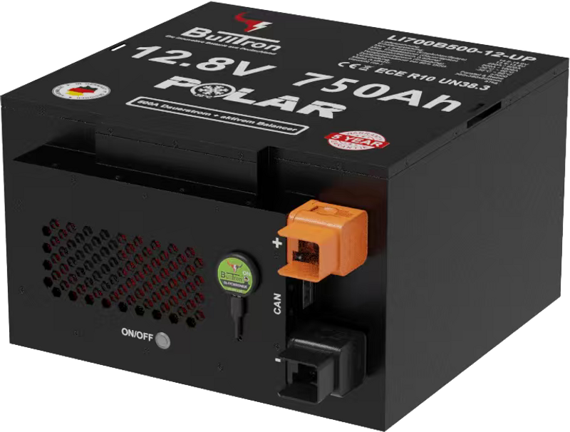 BullTron LiFePO4 12,8V 750Ah undersätesbatteri för husbil