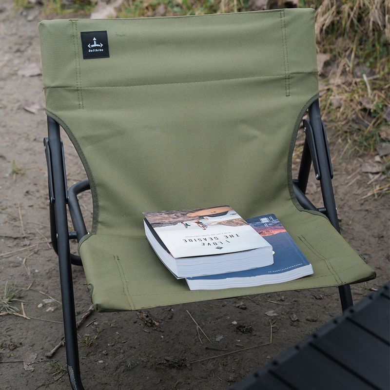 Defthike Campfire-stol | Ultralätt hopfällbar campingstol i aluminium