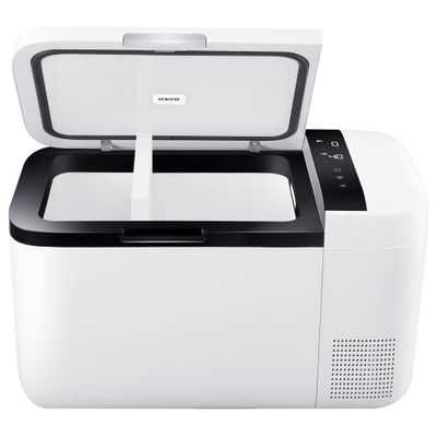 ICECO GO20 Dual Zone 20L kompressorkylbox vit med öppet lock