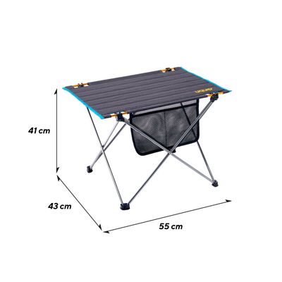 Mått campingbord Uquip Liberty M – hopfällbart aluminium