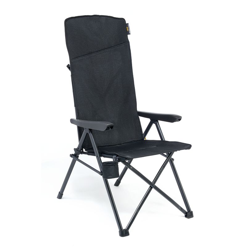 Campingstol Justy XL – hopfällbar med hög rygg & Air Mesh-komfort