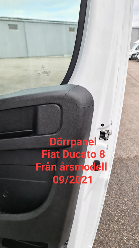 Dörrpanel för Fiat Ducato 8 från årsmodell september 2021