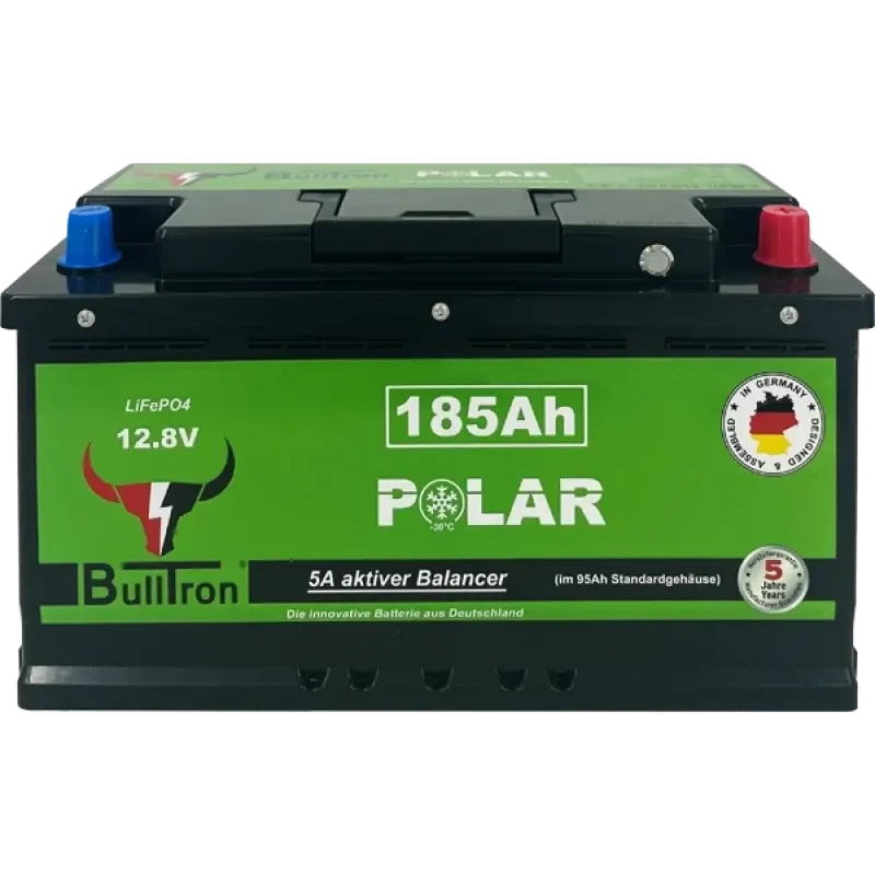 BullTron 185Ah LiFePO4 Polar batteri med Smart BMS