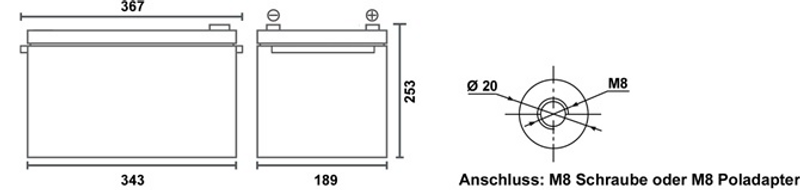 12V 300Ah Polar batteri med smart BMS