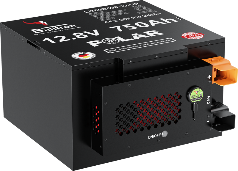 BullTron LiFePO4 12,8V 750Ah undersätesbatteri för husbil