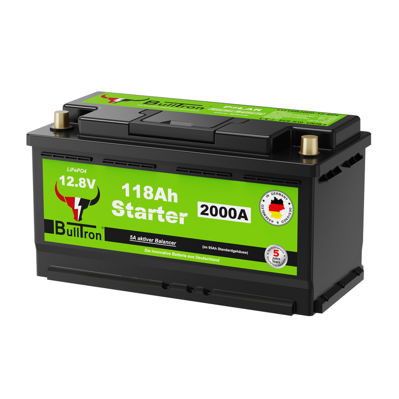 BullTron LiFePO4 startbatteri 12,8V 118Ah (L5) Polar