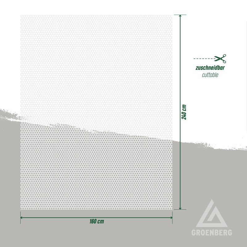 VILLMARK 3D Airmesh Layer Large – ventilerande liggunderlag 200×140 cm