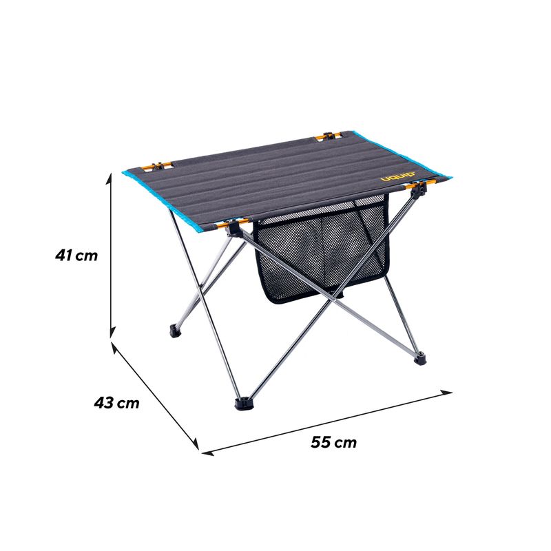UQUIP Liberty M – hopfällbart campingbord i aluminium 70×52 cm