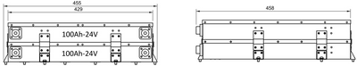 100Ah Bulltron Polar Slim LiFePO4 25,6V batteri