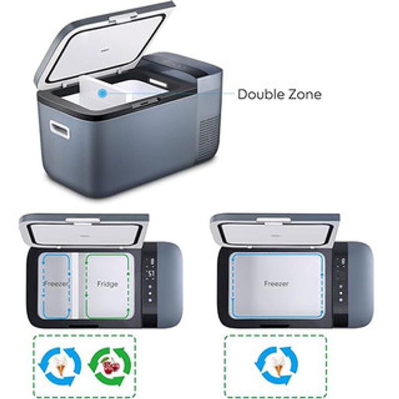 ICECO GO20 Dual Zone 20L kompressorkylbox vit