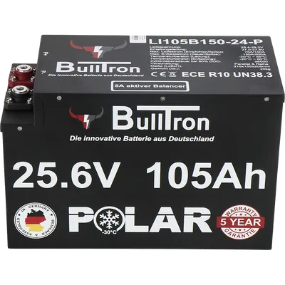 BullTron 24 V 105 Ah LiFePO₄ Polar – litiumbatteri med värme & Bluetooth