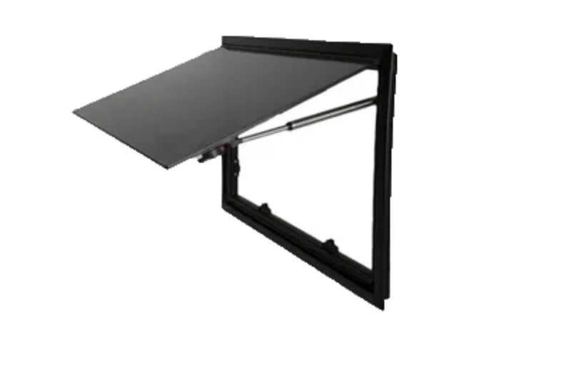 Tonat Öppningsbart Fönster för Välvda Fordon (700x400 mm) |Dubbla Väggar