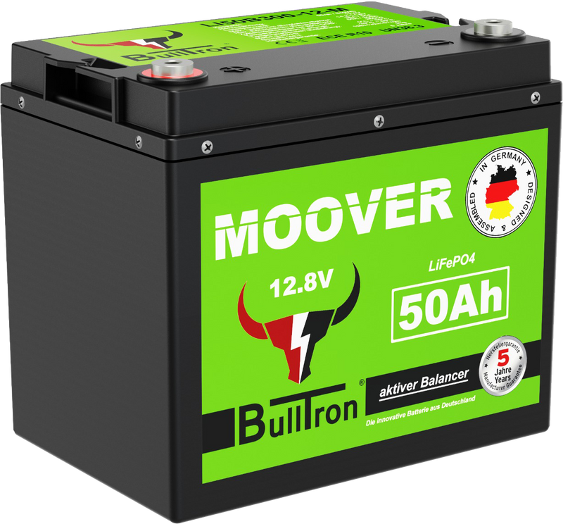 BullTron 50 Ah LiFePO4 – kompakt, kraftfull & långlivad