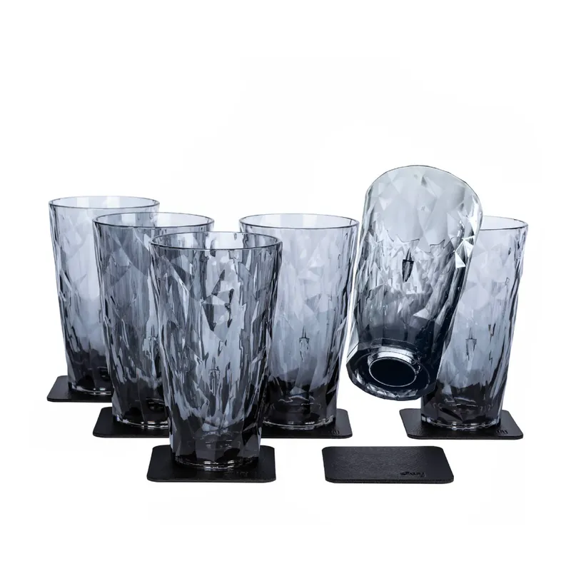 Magnetiska plastglas | LONGDRINK GREY