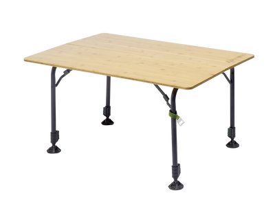 SKAL bambubord – höj- och sänkbart campingbord 100×70 cm