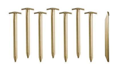 T-PEG tältpinnar 8-pack – 30 cm stål med T-huvud