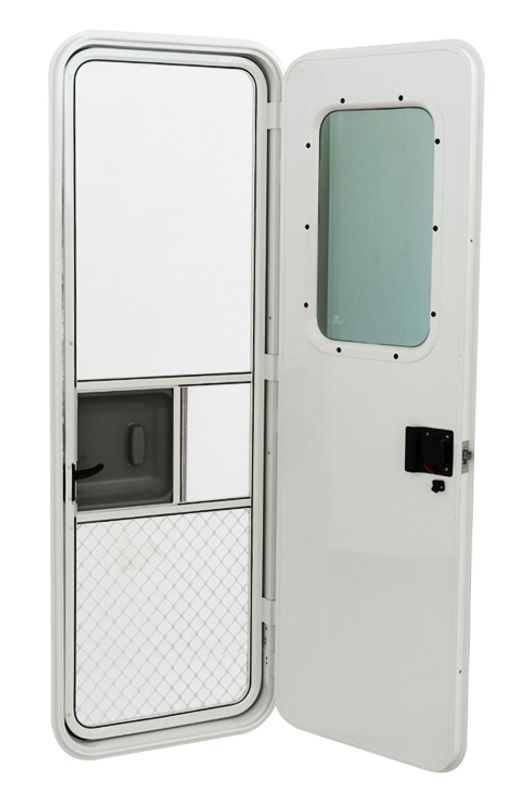Dörr för husvagn/ husbil - 620x1600 mm | M1-lås & E1-fönster |
