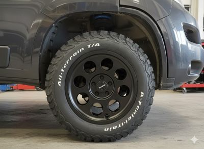 MAD Höjningssats underfordon – fram och bak monteringsvy