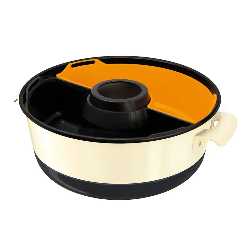 RoadBaker campingugn med en halvrund RoadSilicone-form