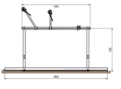 Fold-M Hopfällbar Mopedhållare | för Garagevägg/Golv Max 150 kg