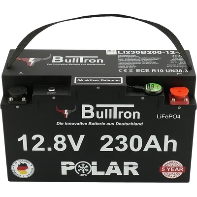BullTron 230Ah Polar LiFePO4 Batteri med Smart BMS