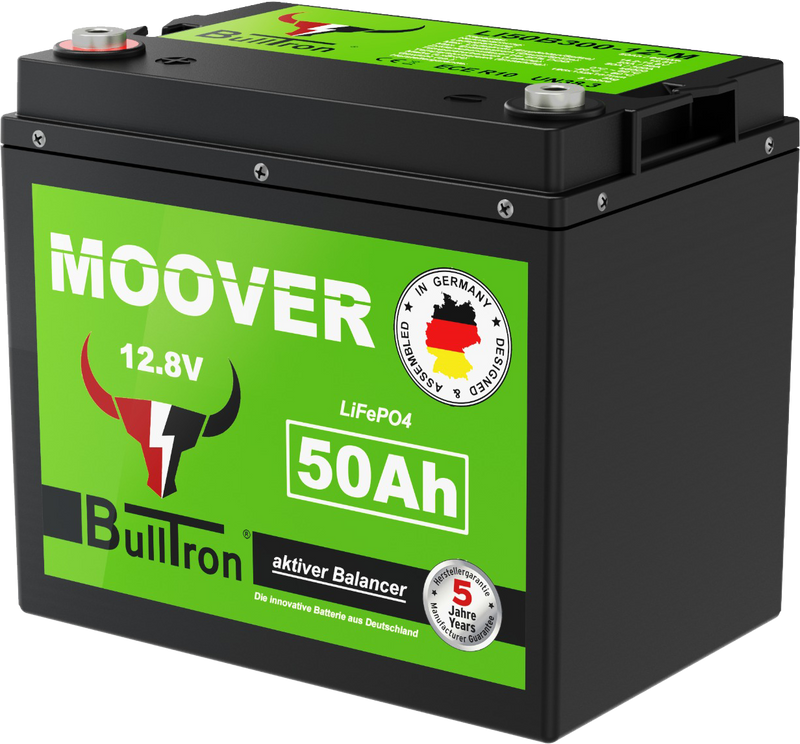 BullTron 50 Ah LiFePO4 – kompakt, kraftfull & långlivad