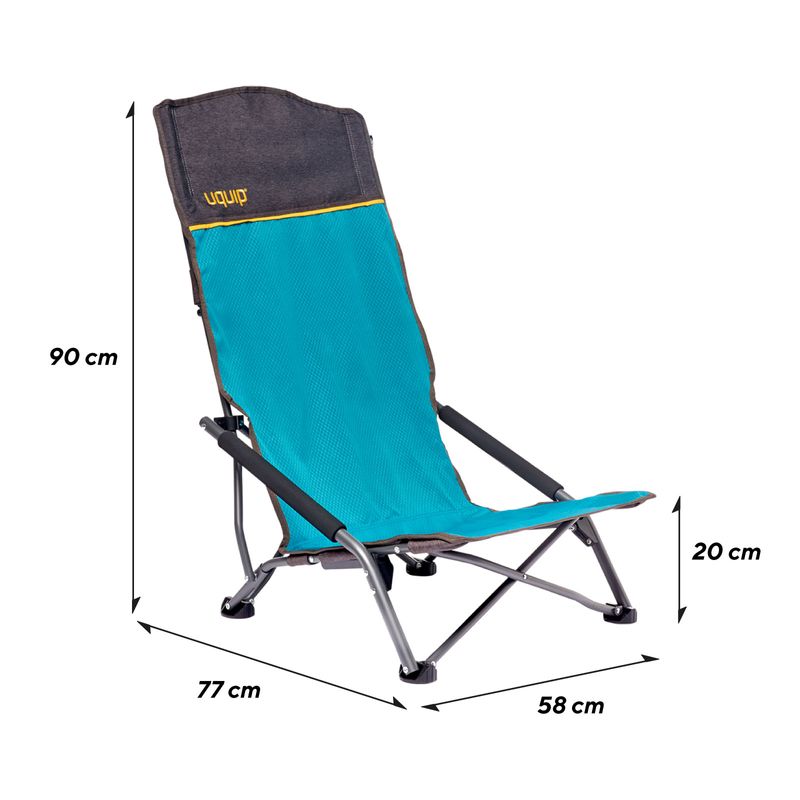 Sandy XL strandstol – låg, stabil & 120 kg