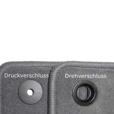 Främre golvmatta 1‑del | Slitstark velour för VW Transporter T5/T6/T6.1