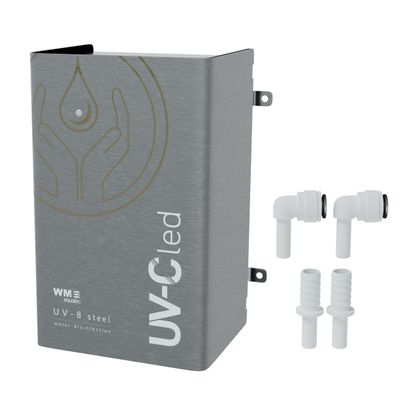 UV-8 Steel | Automatisk UV-C-vattenrenare i rostfritt stål