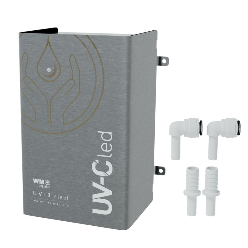 UV-8 Steel | Automatisk UV-C-vattenrenare i rostfritt stål