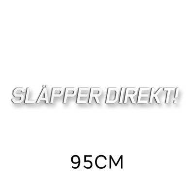 Släpper direkt vindrutedekal 95cm