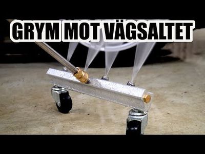 Underredstvätt med hjul + 2st rör