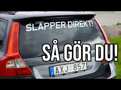 Släpper direkt vindrutedekal 95cm