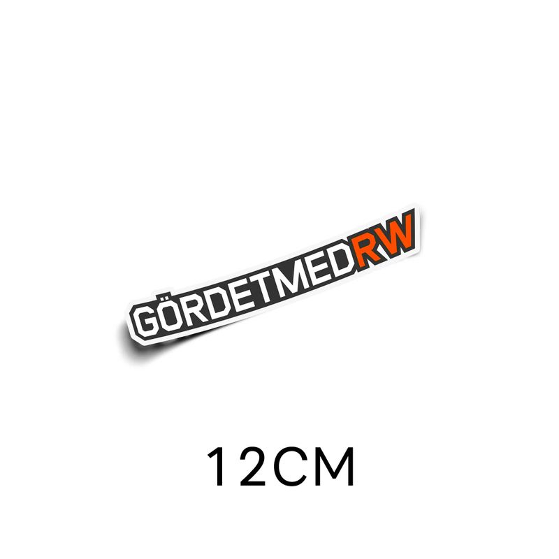 Dekal avlång färg 12cm