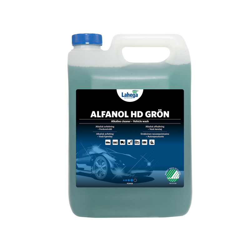 Lahega Alfanol HD Grön – Alkaliskt Förtvättsmedel 5 L