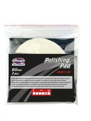 Glosser Polerrondell 80 mm - Premium Heavy Cut 2-pack