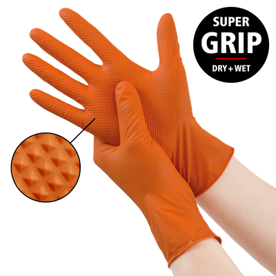 Nitrilhandskar Extra Kraftiga med bättre grepp 50p