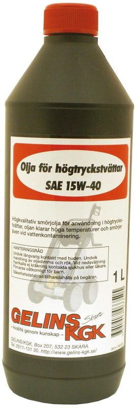 OLJA FÖR HÖGTRYCKSTVÄTTAR 1L SAE 15W-40