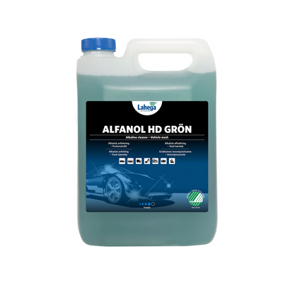 1 × Lahega Alfanol HD Grön – Alkaliskt Förtvättsmedel 5 L