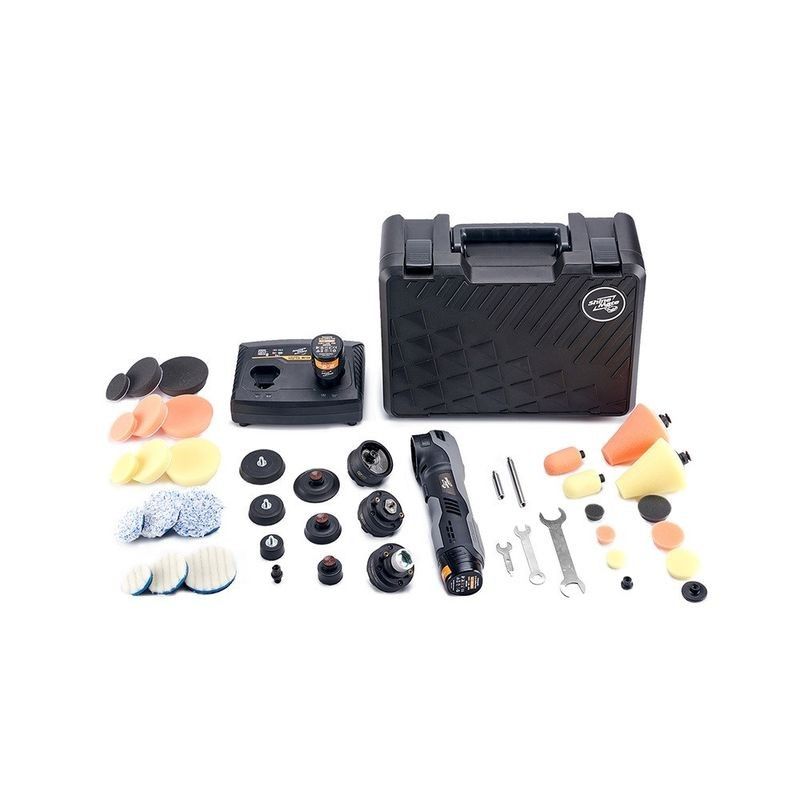 Polerpaket Mini – ShineMate EB210, två polermedel & mikrofiber