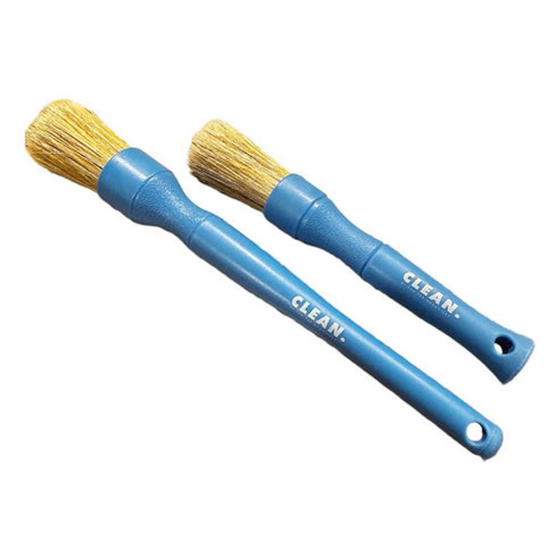 CLEAN Blue Boars Hair Brush Set – Detailingborstar i naturhår för effektiv rengöring