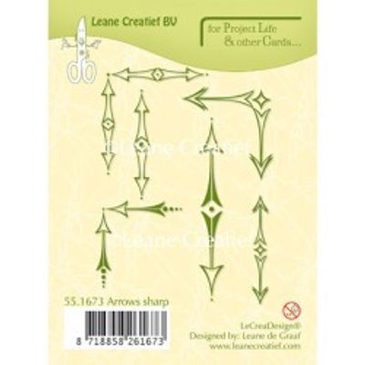 Leane Creatief BV Clearstamps - Arrows sharp