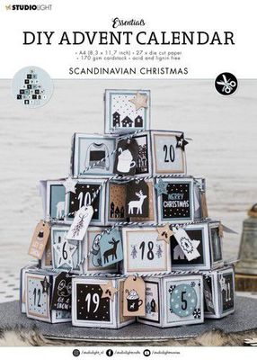 Studio Light Die Cut Block Essentials nr.29 - Scandinavian Christmas