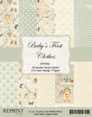 Reprint Paperpad 6' x 6' - Baby's First Clothes