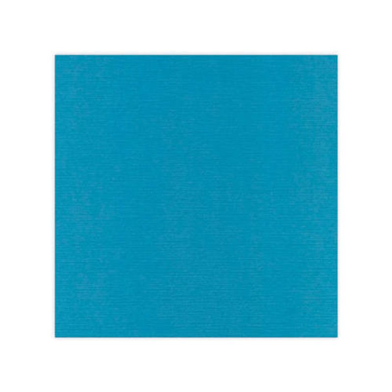 Linnen Cardstock - 30.5 x 30.5 - Turquoise