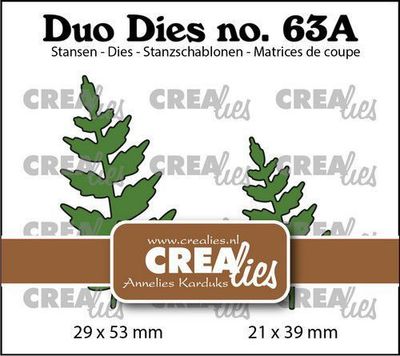 Crealies Duo Dies - Leaves 15 mirror image